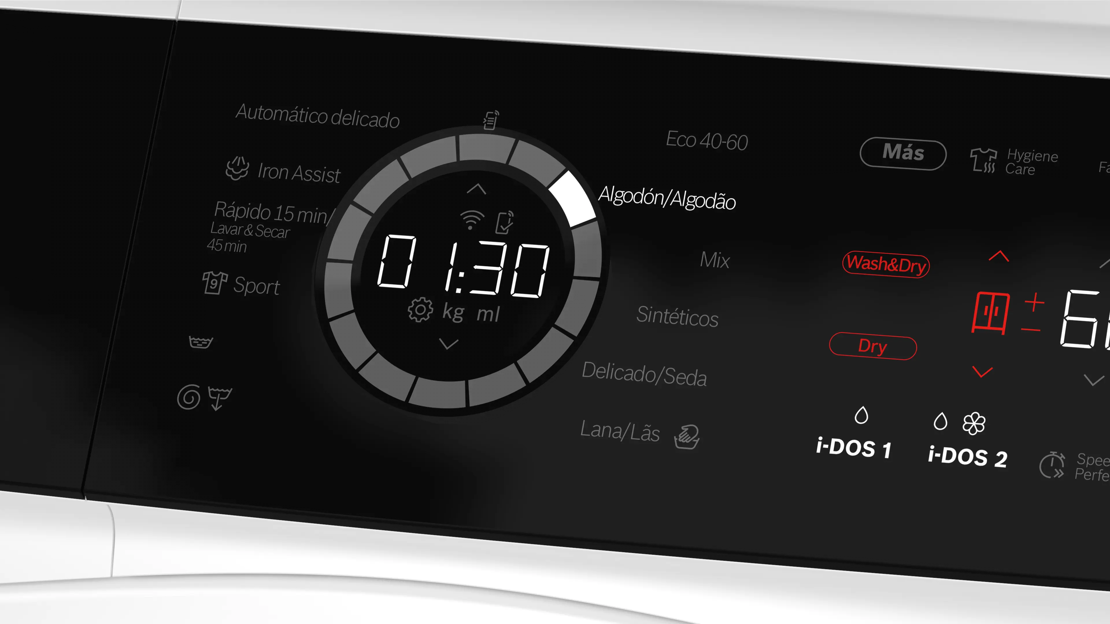 Lavadora secadora - Bosch WNC254A0ES, 10.5 kg de lavado, 6 kg de secado, i-Dos autodosificación, Home Connect, Blanco