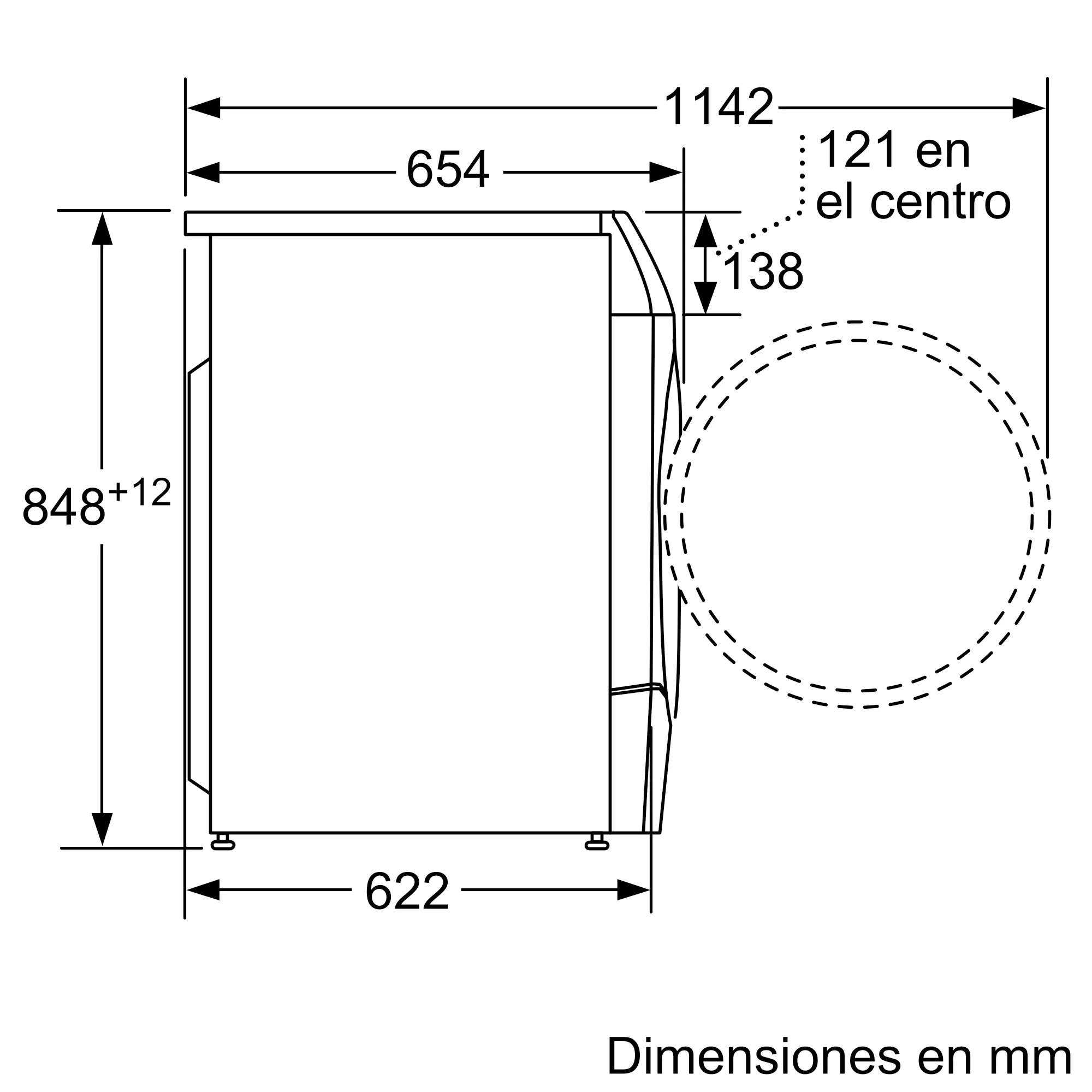 Lavadora secadora - Bosch WNC254A0ES, 10.5 kg de lavado, 6 kg de secado, i-Dos autodosificación, Home Connect, Blanco