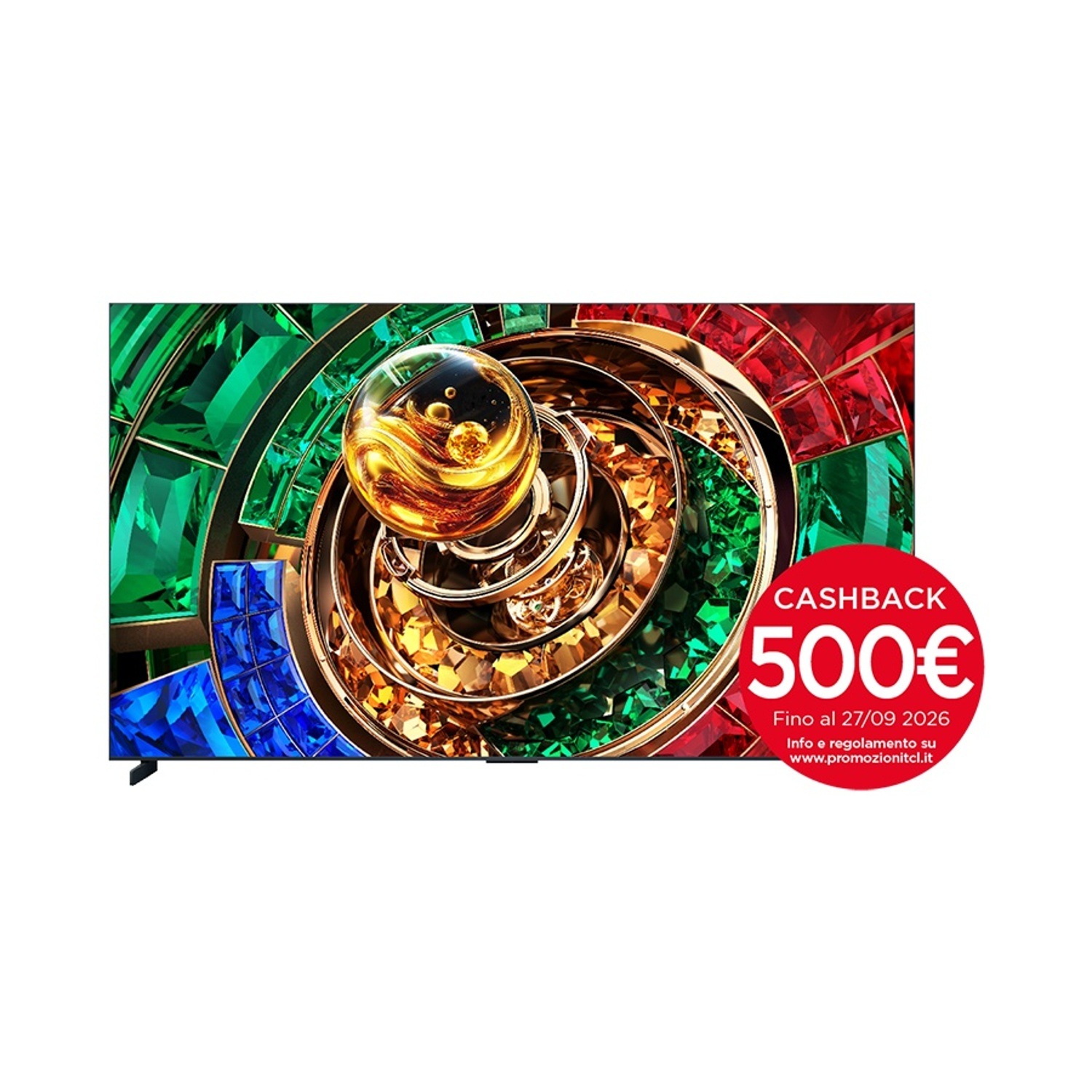 TCL 85RM9L  TV RGB MiniLED, SMART TV, 85 ", RGB-MiniLED, Processore MT9655, Black, Classe F
