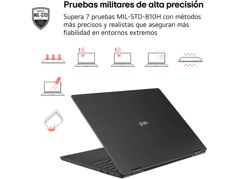 Portátil - LG 17Z90UB-H.AU99BN, 17" WQXGA, Intel® Core™ Ultra X9 388H, 32 GB RAM, 1 TB SSD, Arc™ GPU, Windows 11 Home – imagen 3