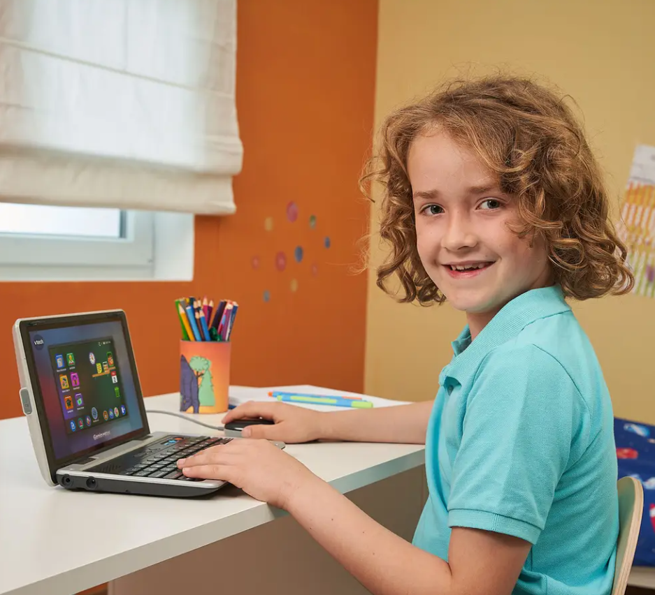 VTECH Genio Lernlaptop XL Kinder Lerncomputer, Schwarz