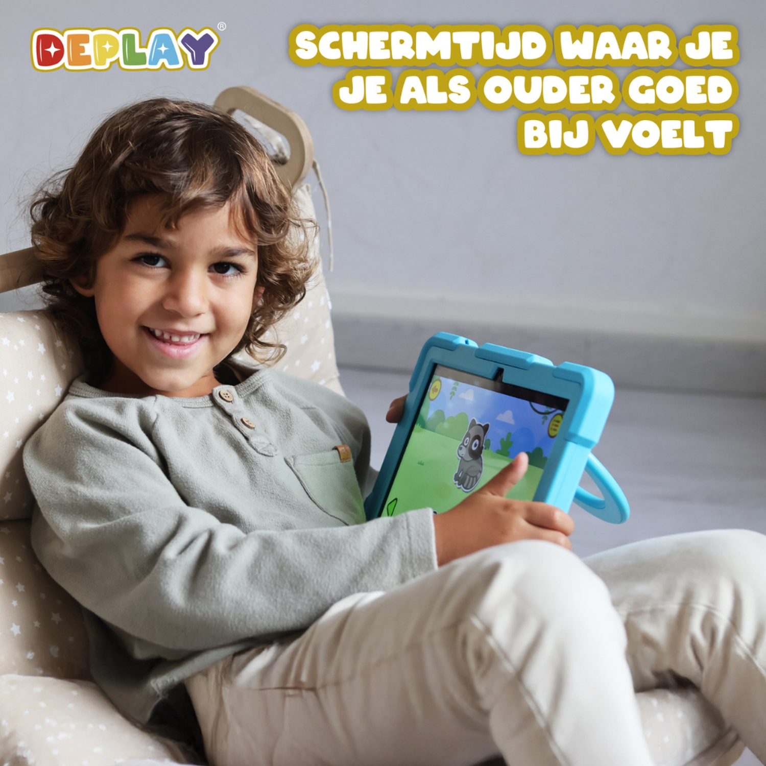 DEPLAY Kids Tablet PRO 5 Roze - Tablet - 8 inch - 64 GB - Wi-Fi - 5G