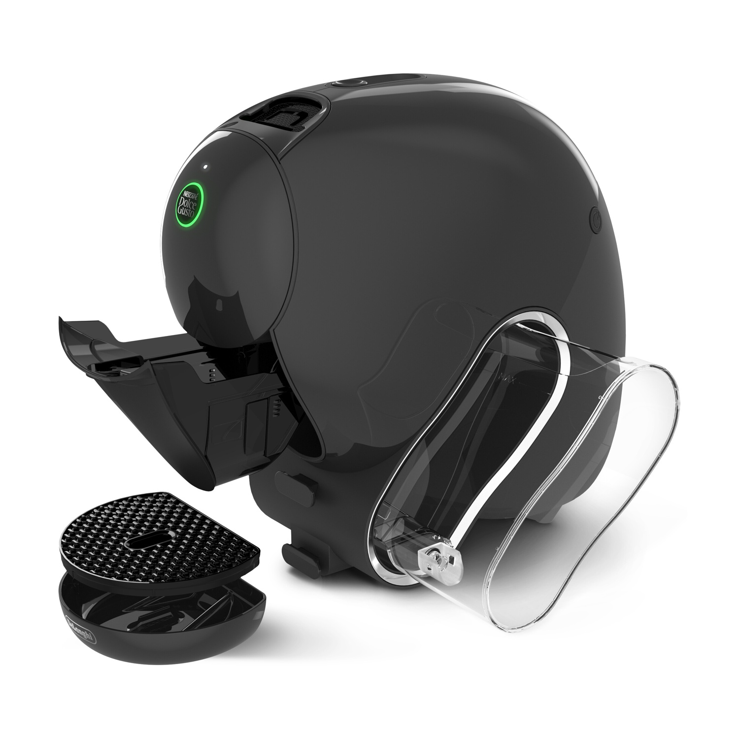 MACCHINA CAFFÈ CAPSULE DE'LONGHI NEO CAFFE', Compatibile con Capsule Nescafè Dolce Gusto Neo, Pressione pompa 15 bar, Potenza 1600 W, Serbatoio acqua 1 l, Grigio