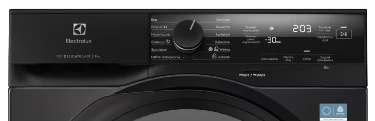 Suszarka z pompą ciepła ELECTROLUX EW7D495UDP 9kg DelicateCare SensiCare Ciemnoszary