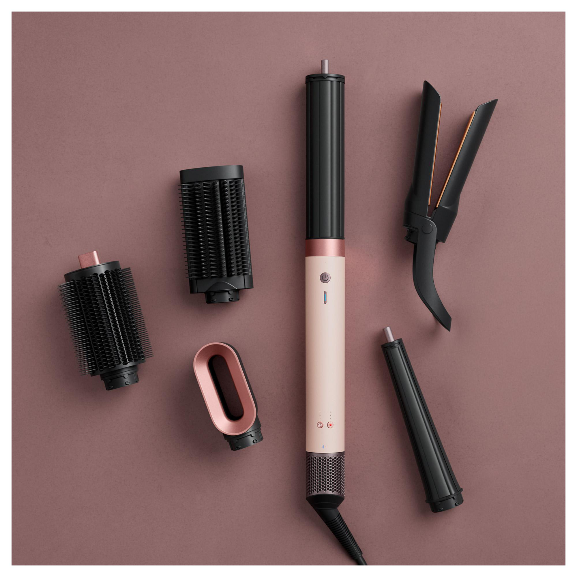 DYSON Airwrap Co-anda2x™ Multi-Haarstyler und -trockner Straight + Wavy Ceramic Pink/Roségold, 1700 Watt, 6 Aufsätze