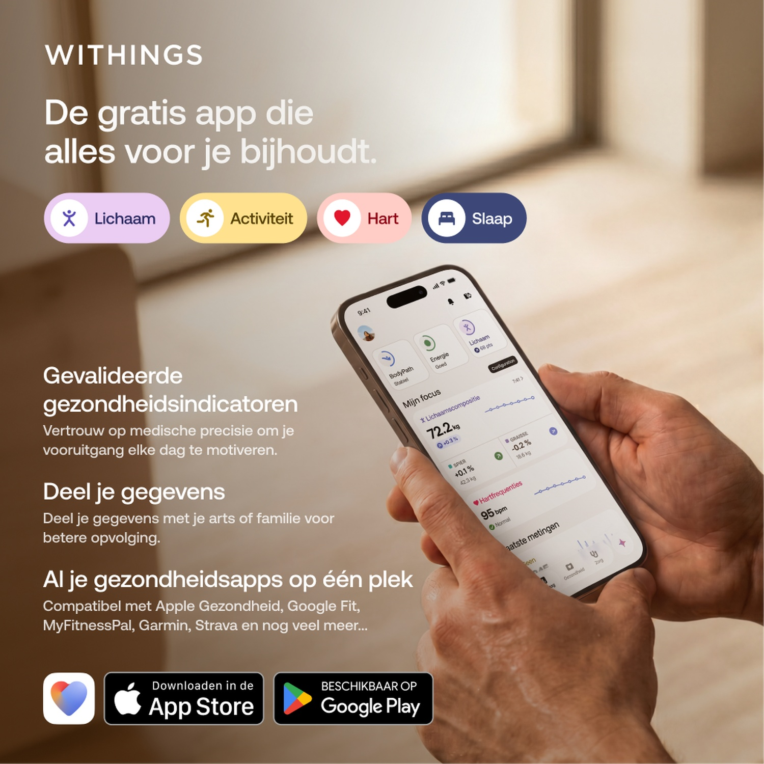 WITHINGS BodyFit - Balance d'analyse corporelle Black