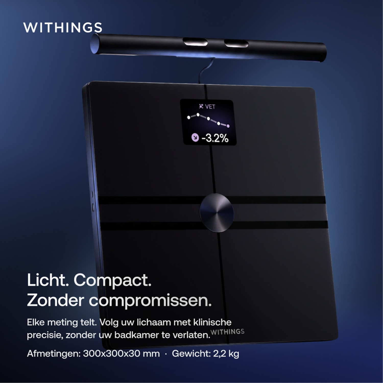 WITHINGS BodyFit - Balance d'analyse corporelle Black