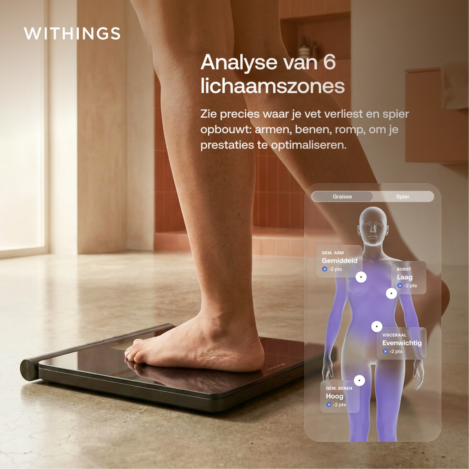 WITHINGS BodyFit - Balance d'analyse corporelle Black