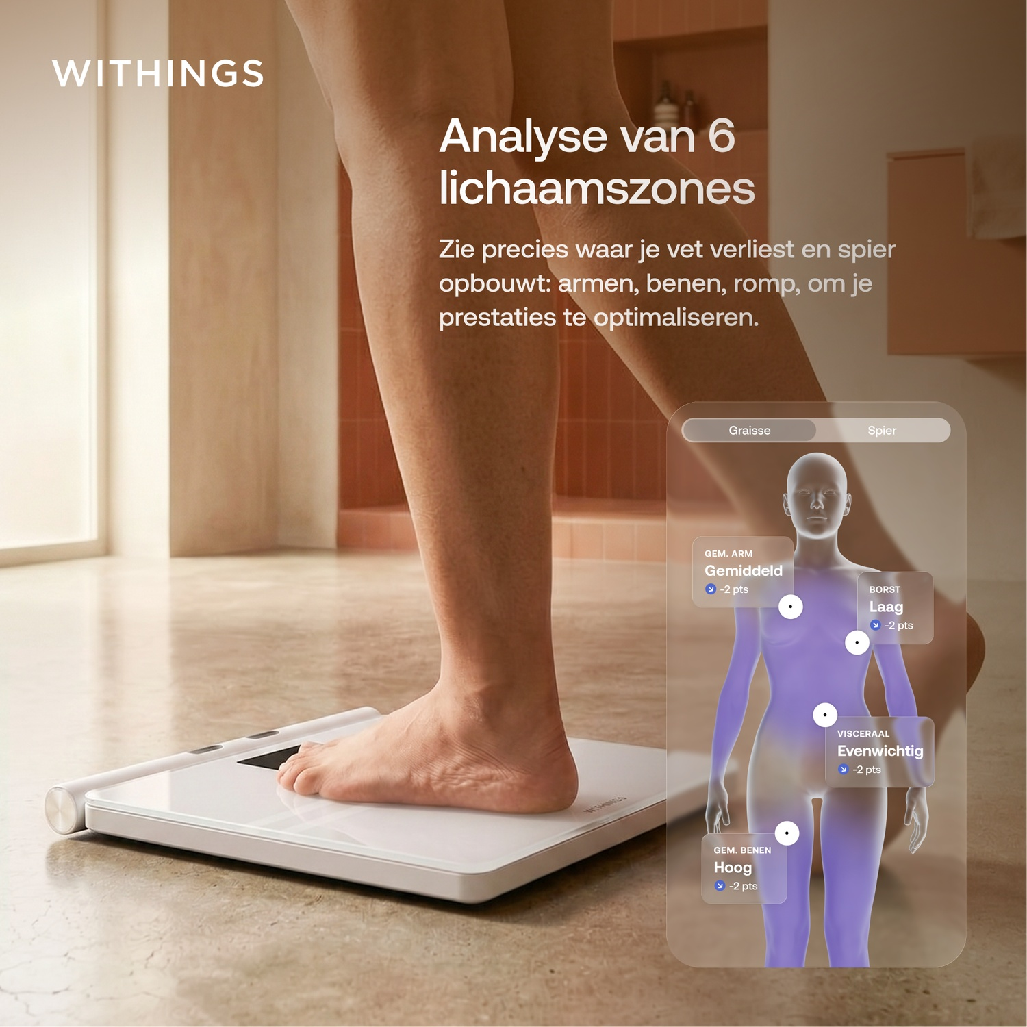 WITHINGS BodyFit - Balance d'analyse corporelle White