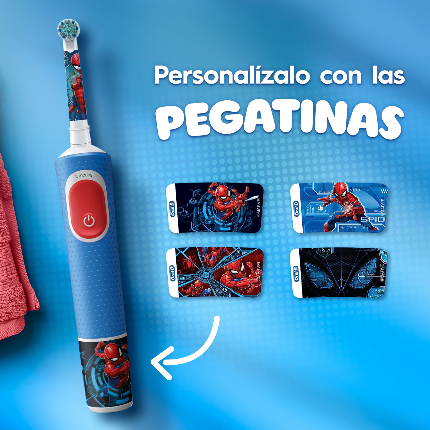 Personalízalo con las pegatinas