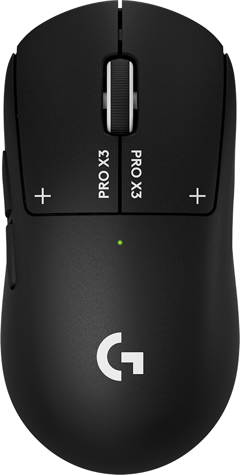 LOGITECH Pro X3 Superstrike Lightspeed, vezeték nélküli optikai egér, 44000dpi, fekete (910-007878)