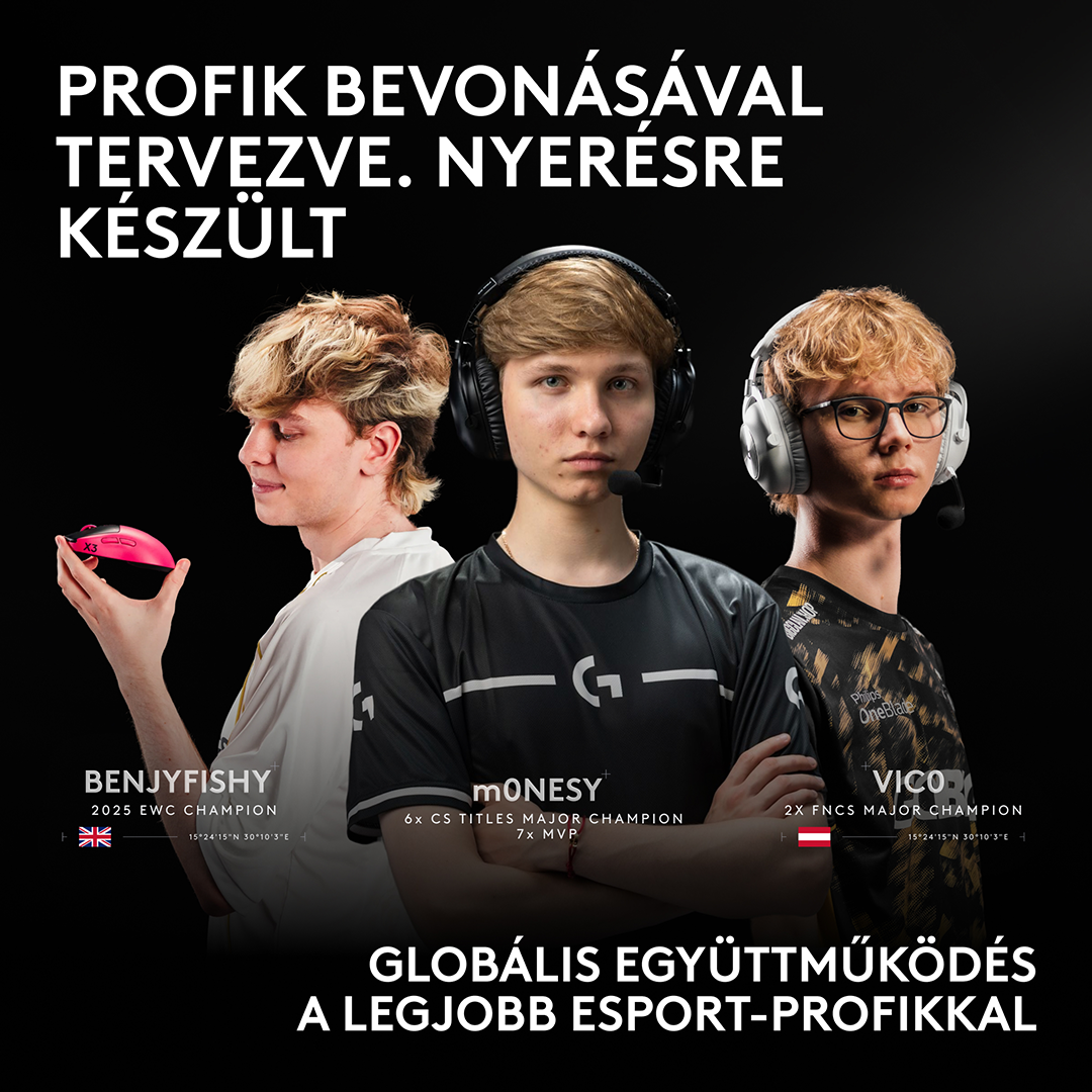 LOGITECH Pro X3 Superstrike Lightspeed, vezeték nélküli optikai egér, 44000dpi, fekete (910-007878)