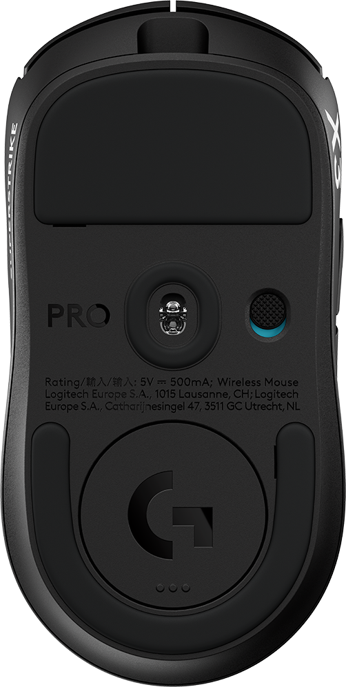 LOGITECH Pro X3 Superstrike Lightspeed, vezeték nélküli optikai egér, 44000dpi, fekete (910-007878)