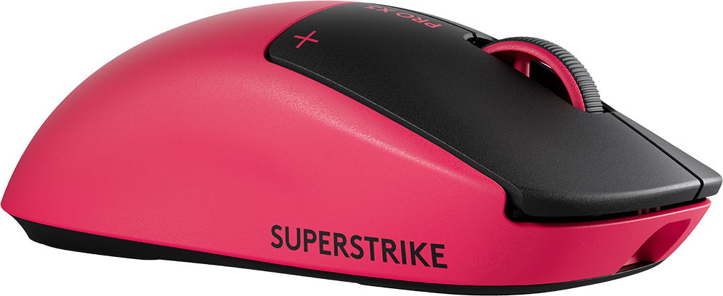 LOGITECH Pro X3 Superstrike Lightspeed, vezeték nélküli optikai egér, 44000dpi, magenta (910-007827)