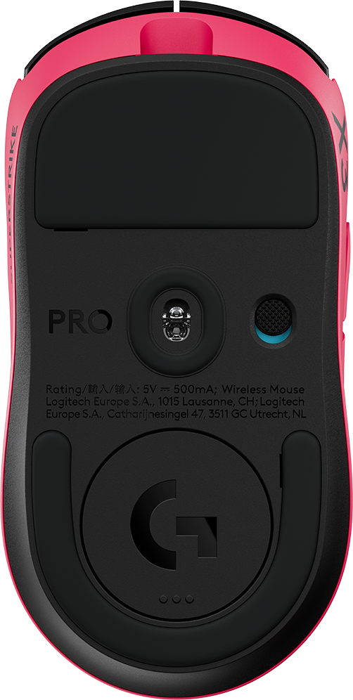 LOGITECH Pro X3 Superstrike Lightspeed, vezeték nélküli optikai egér, 44000dpi, magenta (910-007827)