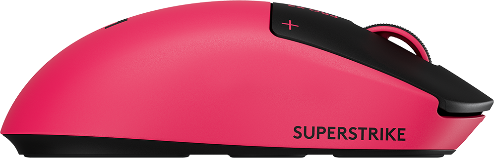 LOGITECH Pro X3 Superstrike Lightspeed, vezeték nélküli optikai egér, 44000dpi, magenta (910-007827)