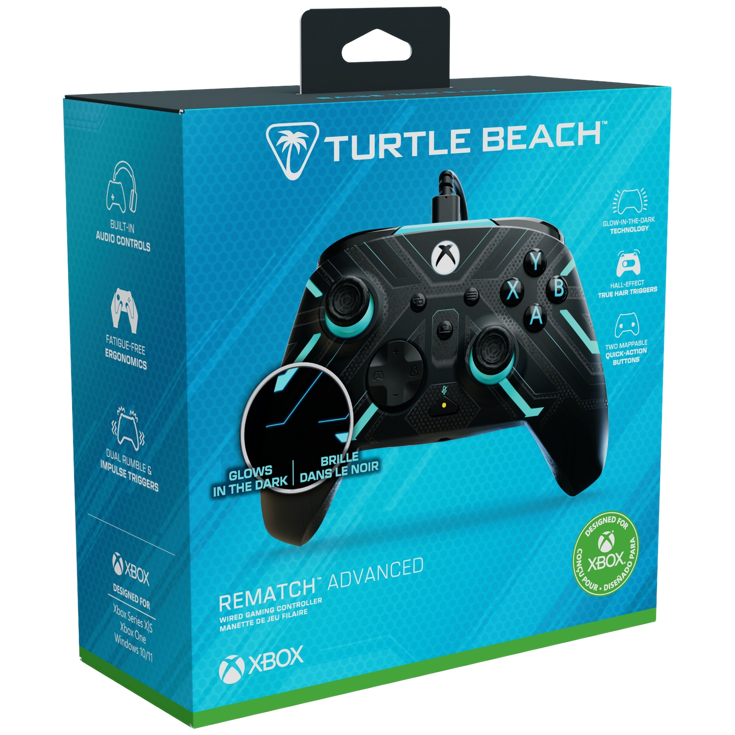 TURTLE BEACH Manette filaire avancée Rematch – Titan Steel (Xbox Series)