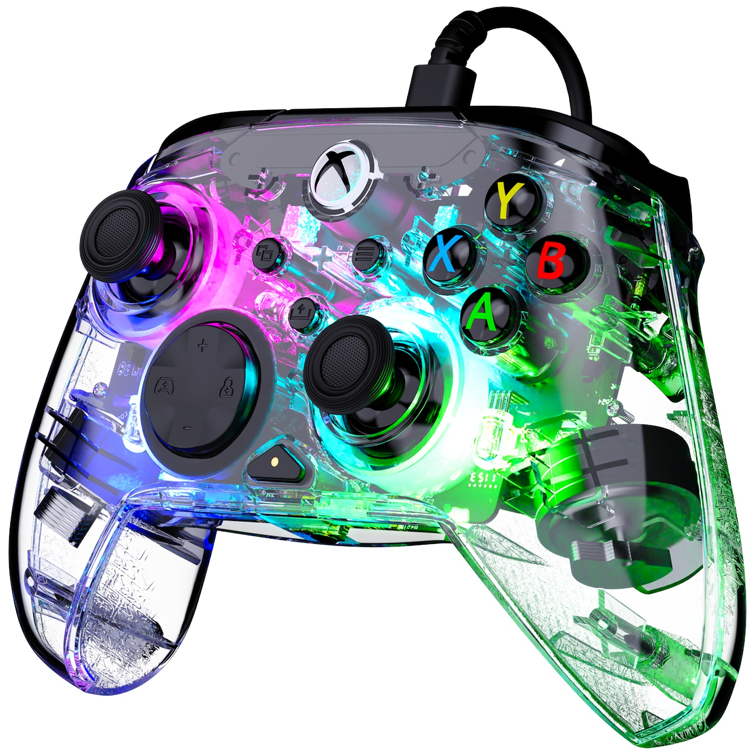 TURTLE BEACH Manette filaire Afterglow Wave – Transparent (Xbox Series, Xbox One, PC)