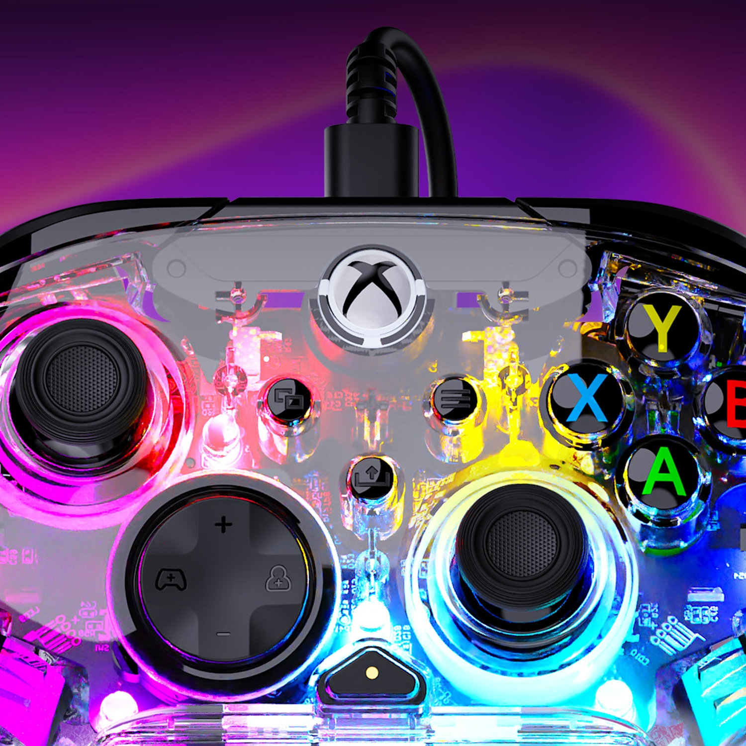 TURTLE BEACH Manette filaire Afterglow Wave – Transparent (Xbox Series, Xbox One, PC)