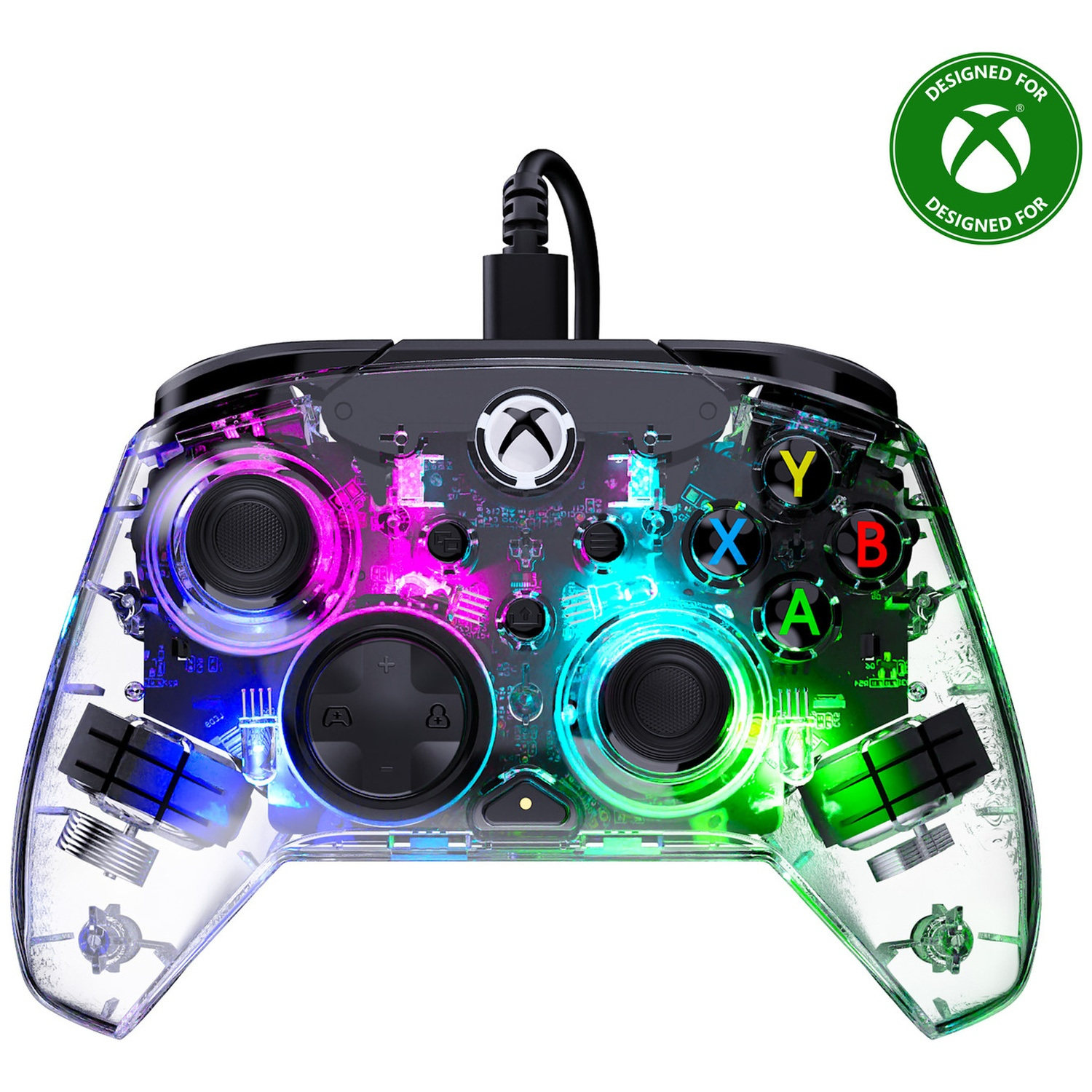 TURTLE BEACH Manette filaire Afterglow Wave – Transparent (Xbox Series, Xbox One, PC)