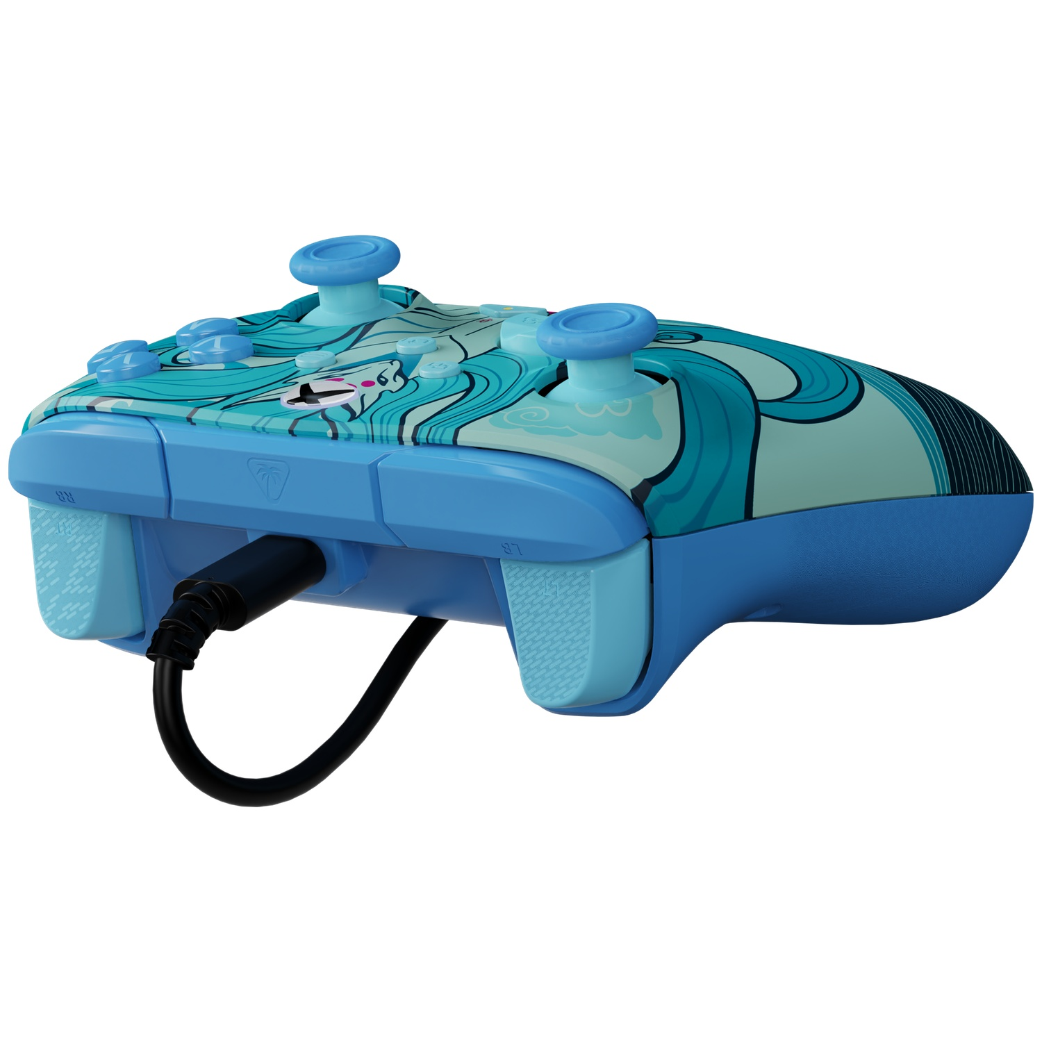 TURTLE BEACH Manette filaire avancée Rematch – Blue Kitsune EverGLOW (Xbox Series)