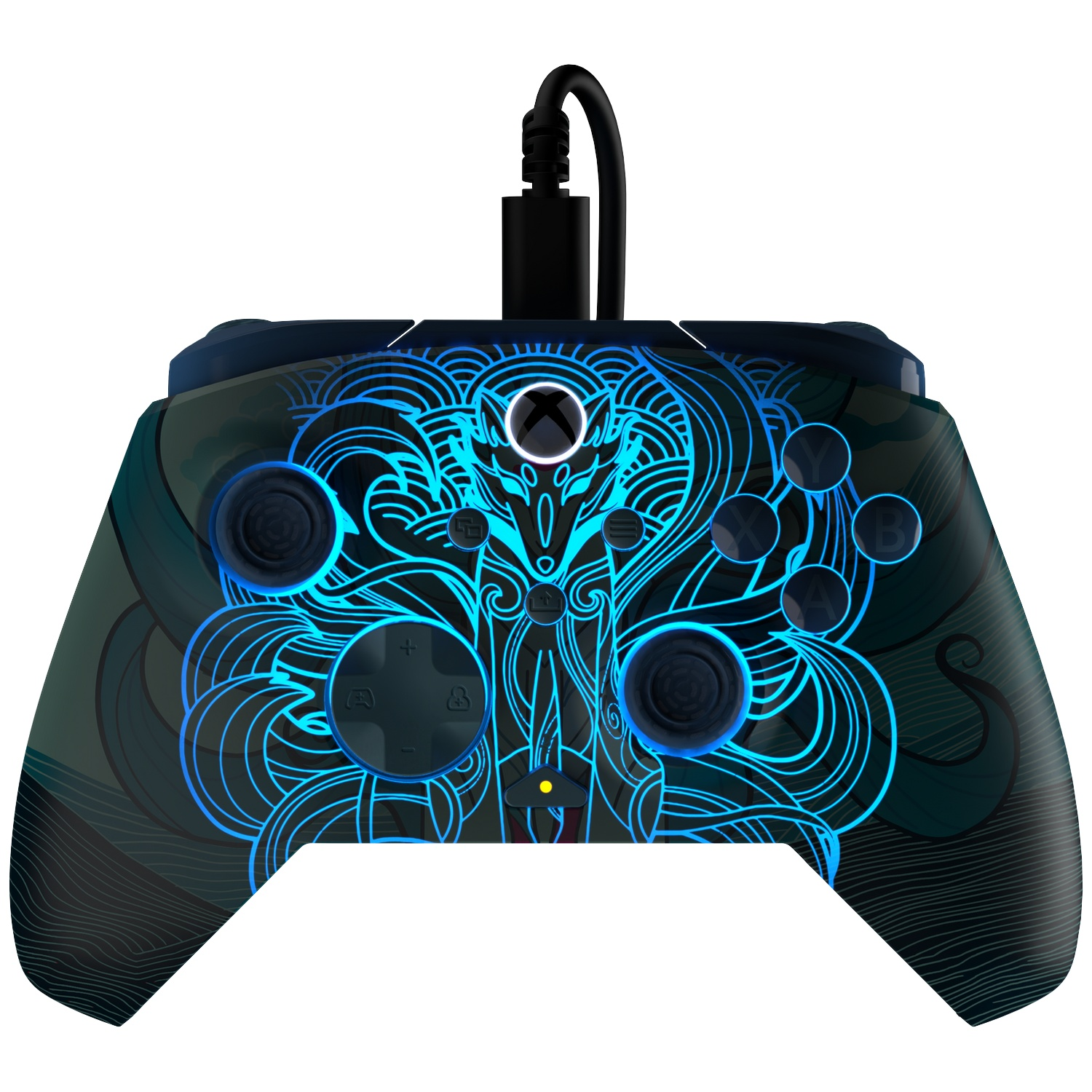TURTLE BEACH Manette filaire avancée Rematch – Blue Kitsune EverGLOW (Xbox Series)