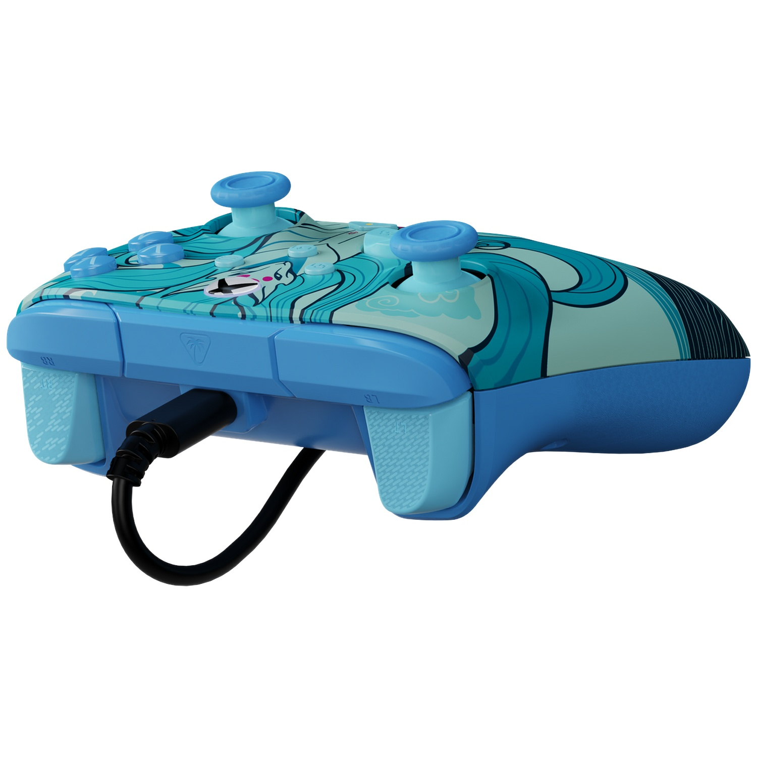TURTLE BEACH Manette filaire avancée Rematch – Blue Kitsune EverGLOW (Xbox Series)