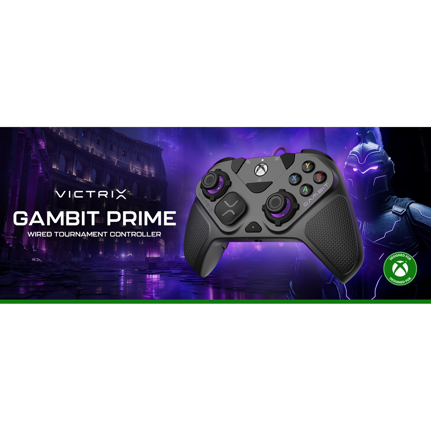 TURTLE BEACH Manette filaire Victrix Gambit Prime – Gris (Xbox Series X, S, One, PC)