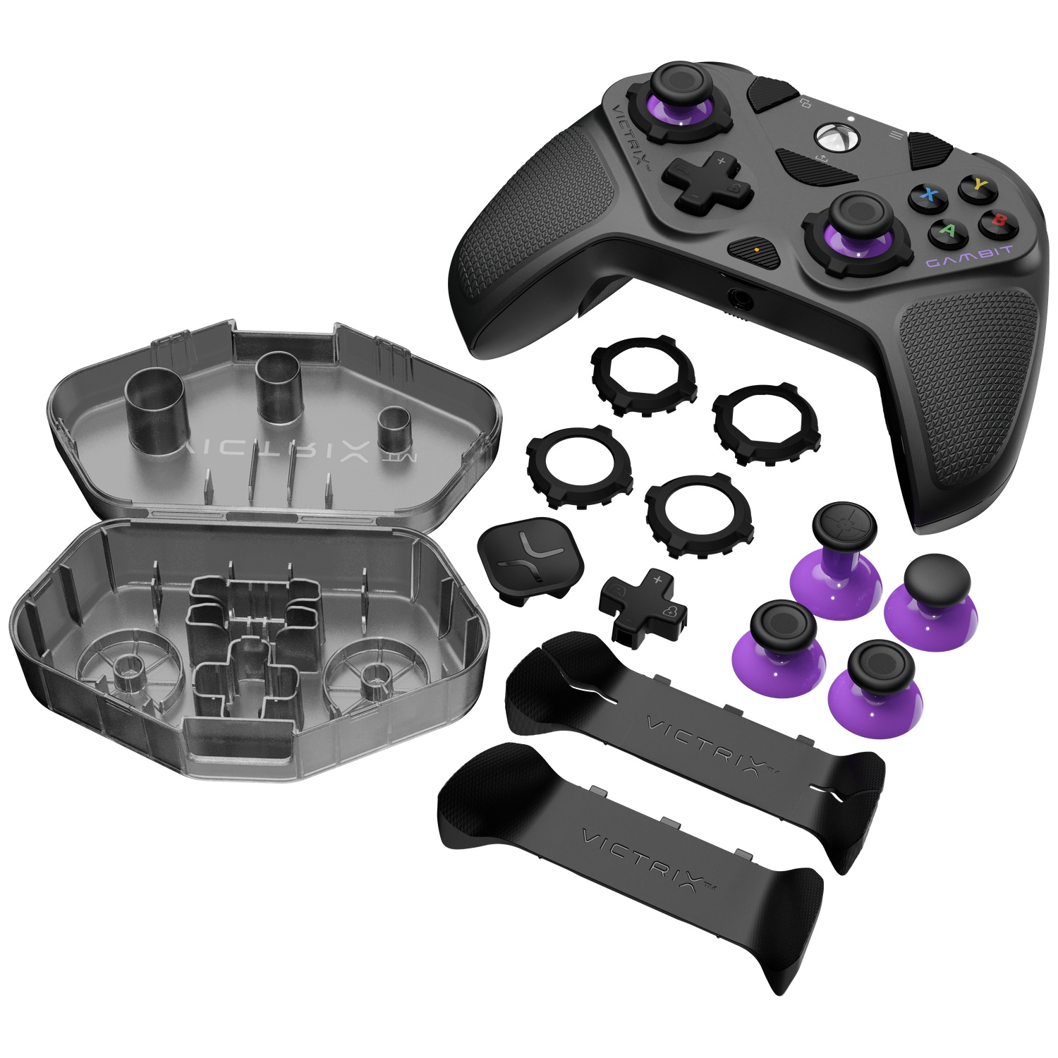 TURTLE BEACH Manette filaire Victrix Gambit Prime – Gris (Xbox Series X, S, One, PC)