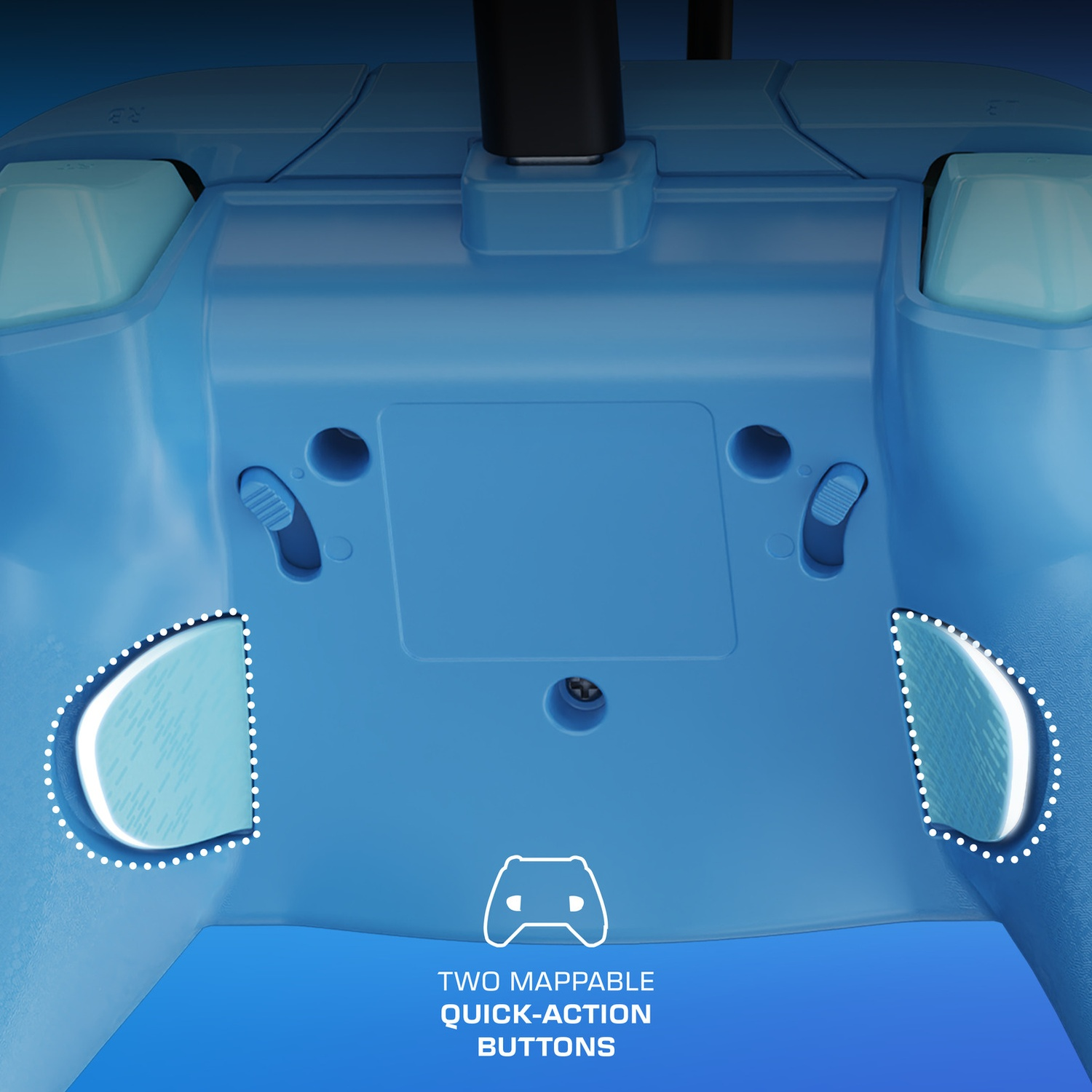 TURTLE BEACH Manette filaire avancée Rematch – Blue Kitsune EverGLOW (Xbox Series)