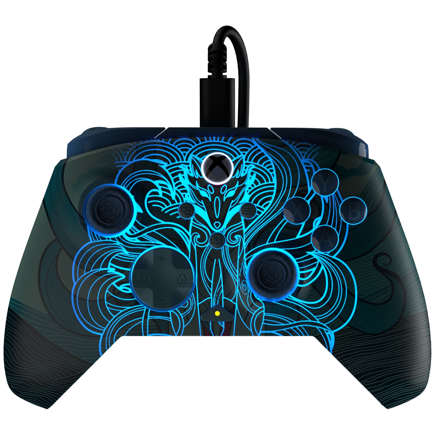 TURTLE BEACH Manette filaire avancée Rematch – Blue Kitsune EverGLOW (Xbox Series)