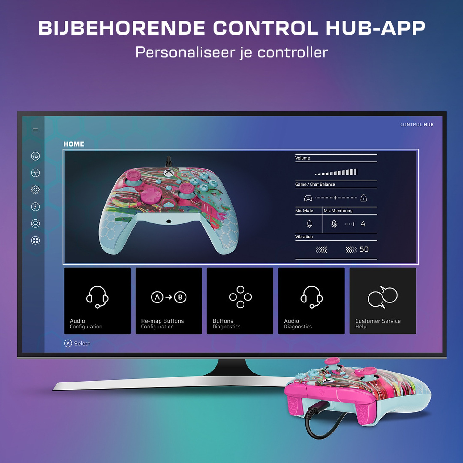 TURTLE BEACH Manette filaire avancée Rematch – Android Dream (Xbox Series)