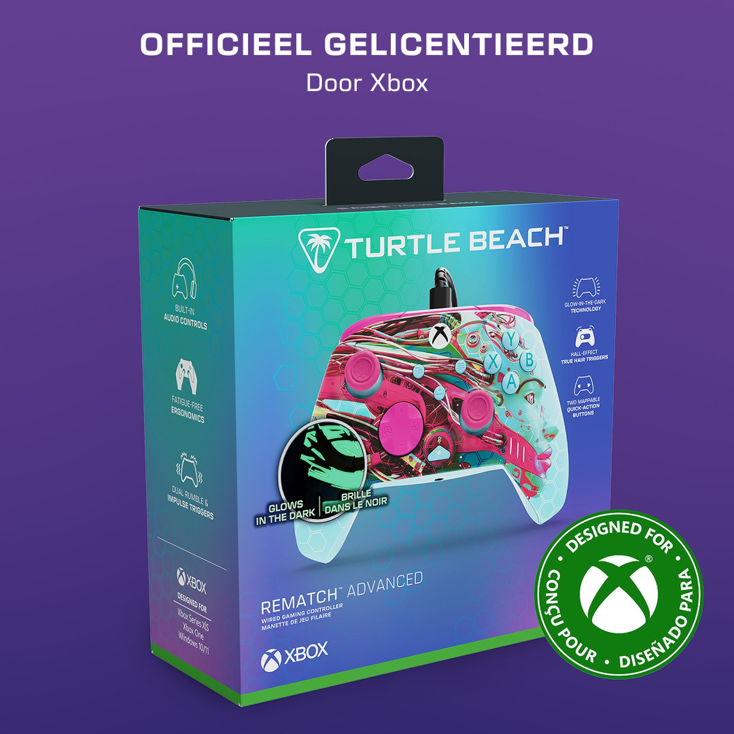 TURTLE BEACH Manette filaire avancée Rematch – Android Dream (Xbox Series)