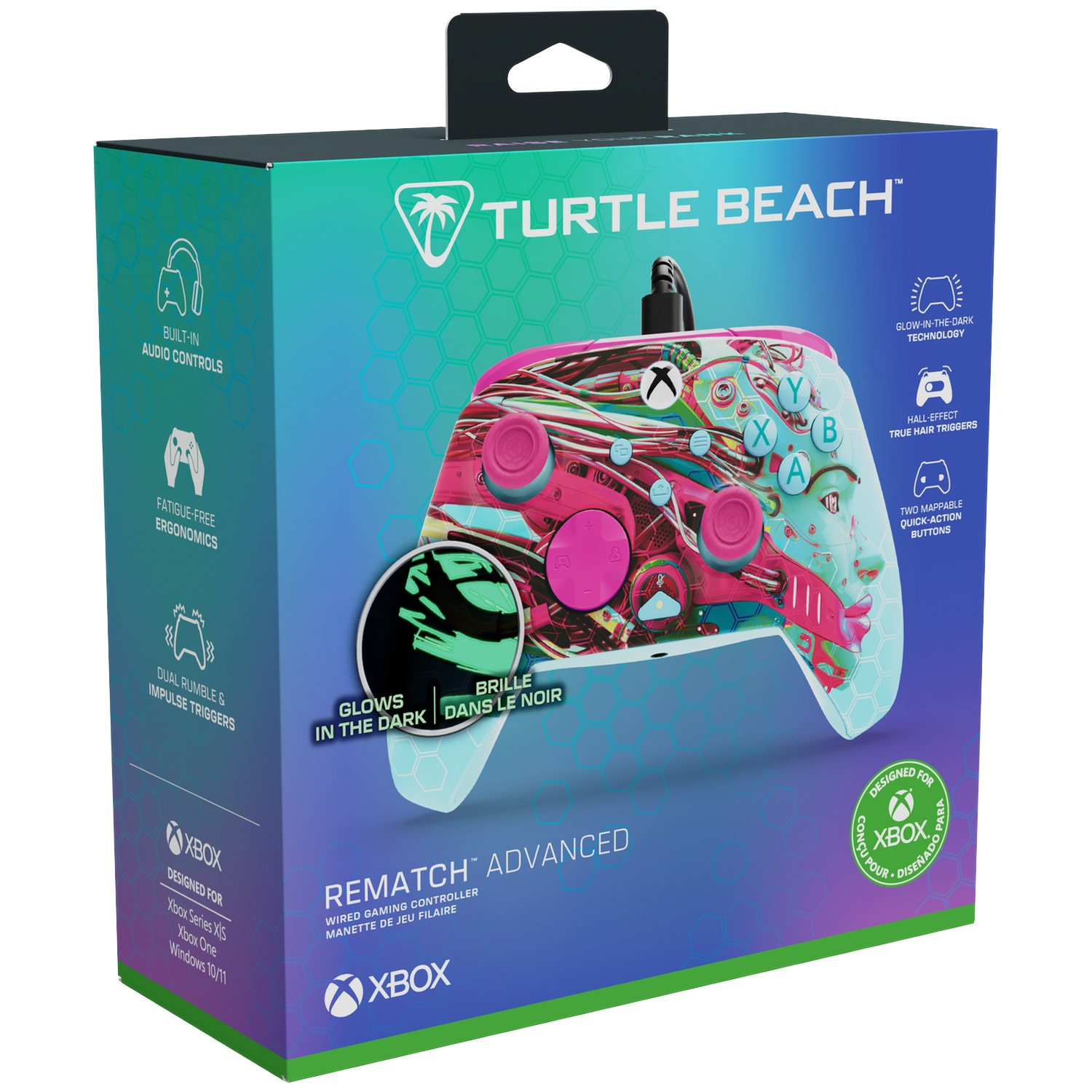 TURTLE BEACH Manette filaire avancée Rematch – Android Dream (Xbox Series)