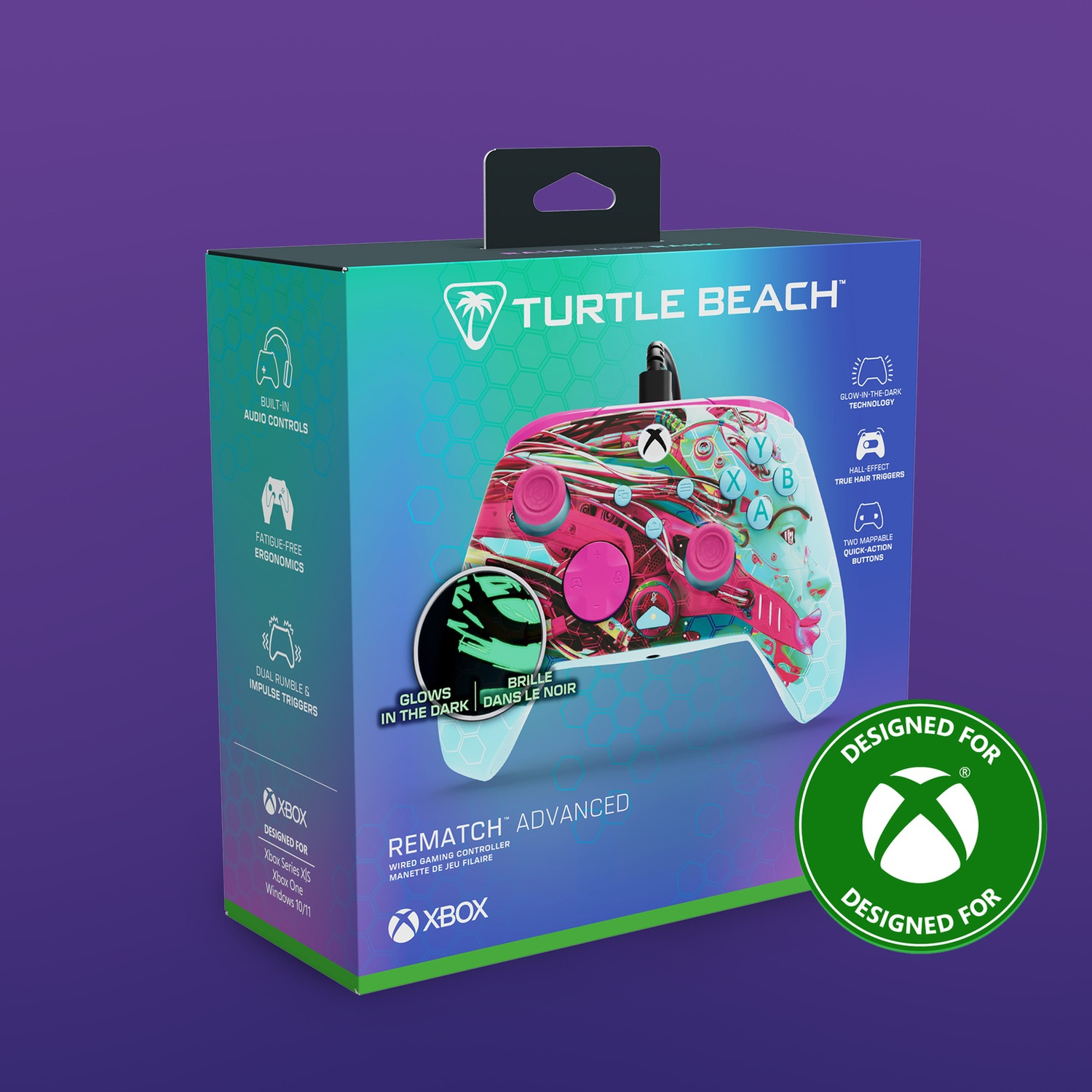 TURTLE BEACH Manette filaire avancée Rematch – Android Dream (Xbox Series)