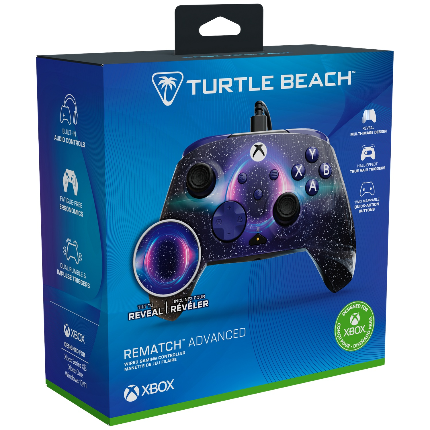 TURTLE BEACH Manette filaire avancée Rematch – Dark Cosmos Reveal (Xbox Series)