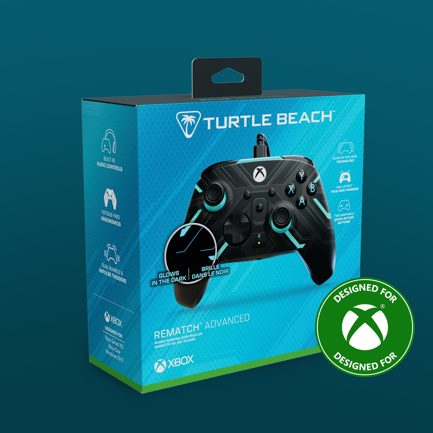 TURTLE BEACH Manette filaire avancée Rematch – Titan Steel (Xbox Series)