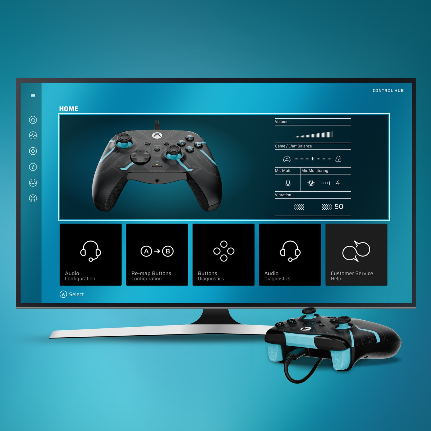 TURTLE BEACH Manette filaire avancée Rematch – Titan Steel (Xbox Series)