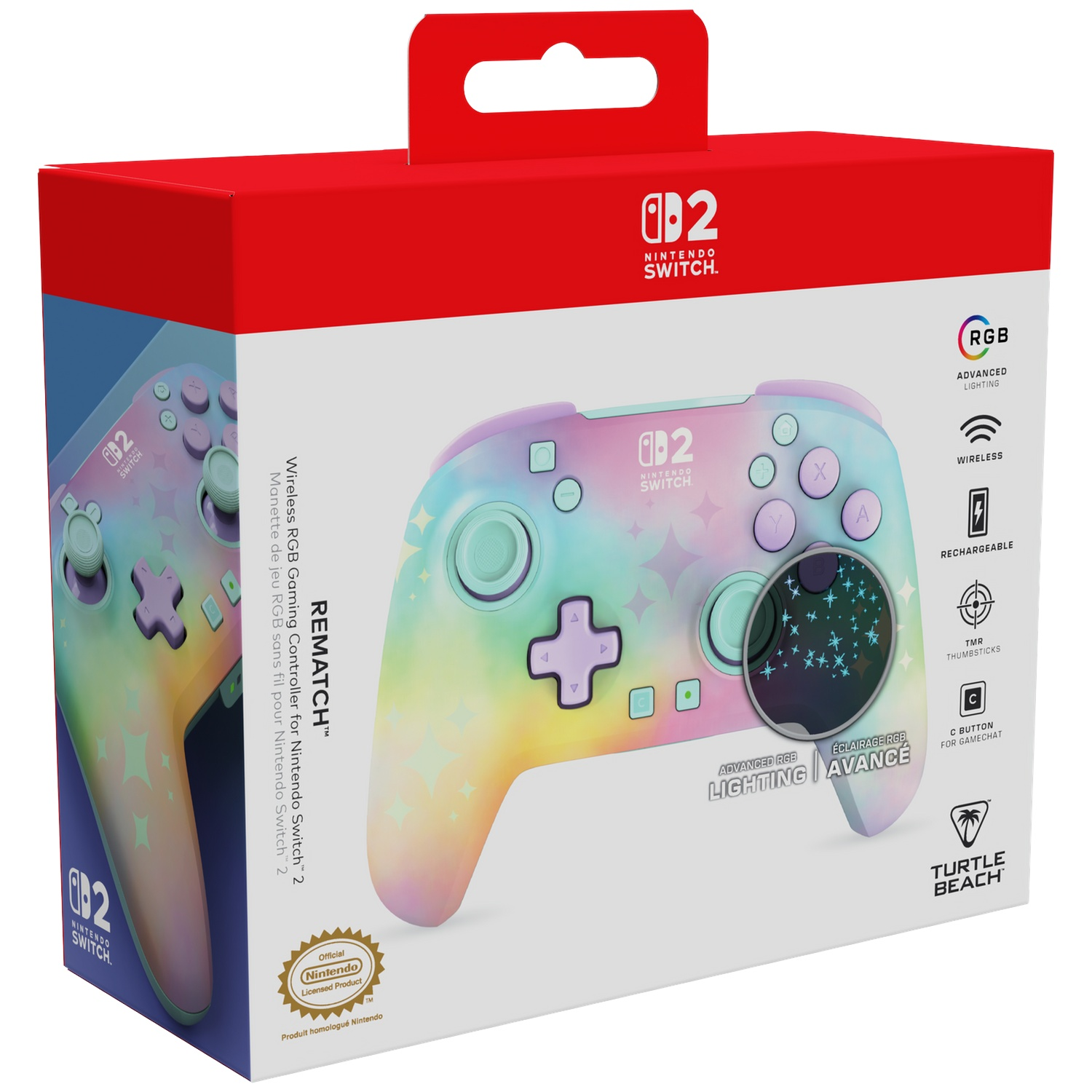 TURTLE BEACH Rematch Wireless - Starry Dream Controller Nintendo Switch 2, Nintendo Switch, Nintendo Switch Lite, Nintendo Switch OLED Meerkleurig
