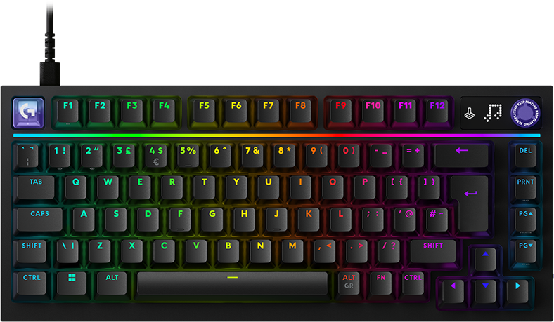 LOGITECH G316 X 75 vezetékes TKL billentyűzet, Taktilis Mechanikus kapcsolók, RGB, Magyar, fekete(920-014290)