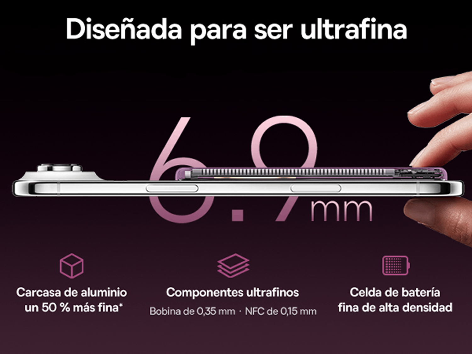 Powerbank - Baseus Picogo Air AM71, 5000 mAh, 22,5W, Carga inalámbrica 15W, USB-C, Ultrafina, Certificado CCC, Dark Cherry