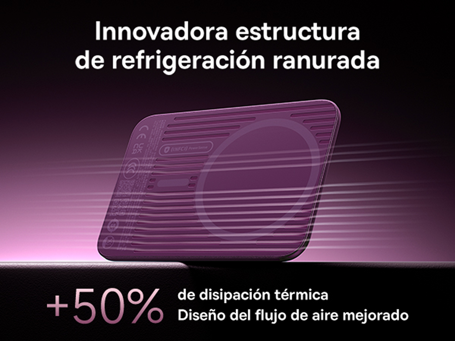 Powerbank - Baseus Picogo Air AM71, 5000 mAh, 22,5W, Carga inalámbrica 15W, USB-C, Ultrafina, Certificado CCC, Dark Cherry