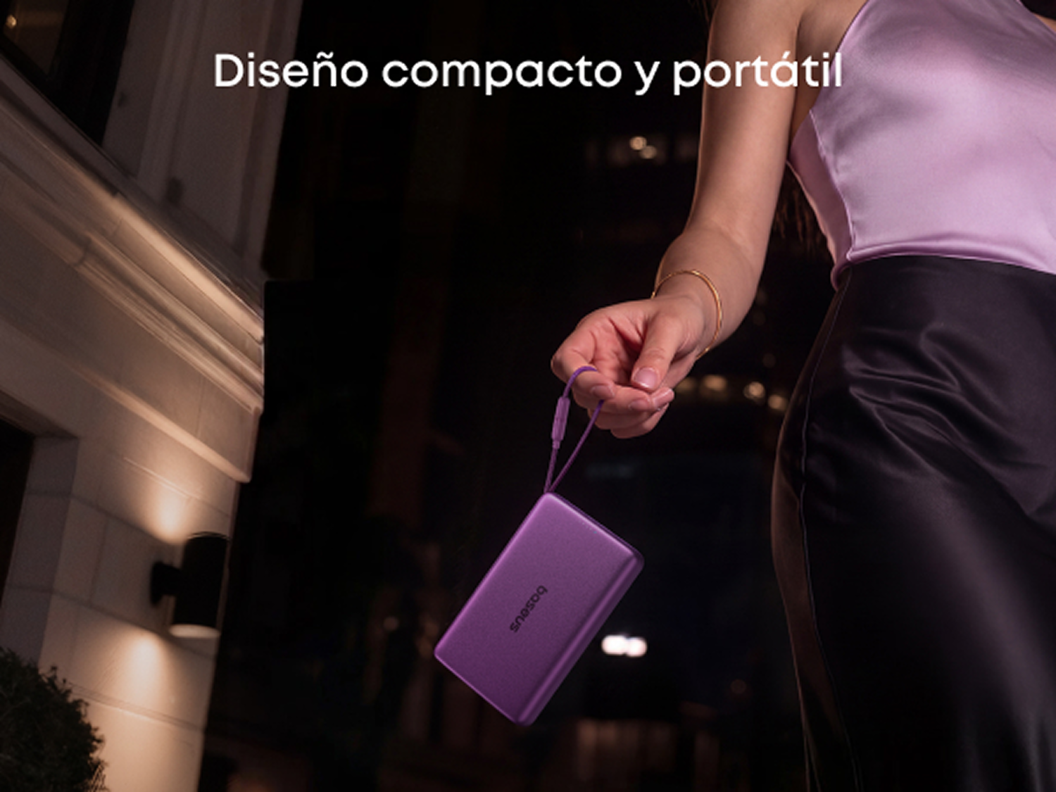 Powerbank - Baseus PicoGo AM52, 10000 mAh, 45 W, Qi2.2 de 25W, USB-C, Carga inalámbrica, Carga rápida, Multidispositivo, Certificado CCC, Dark Cherry
