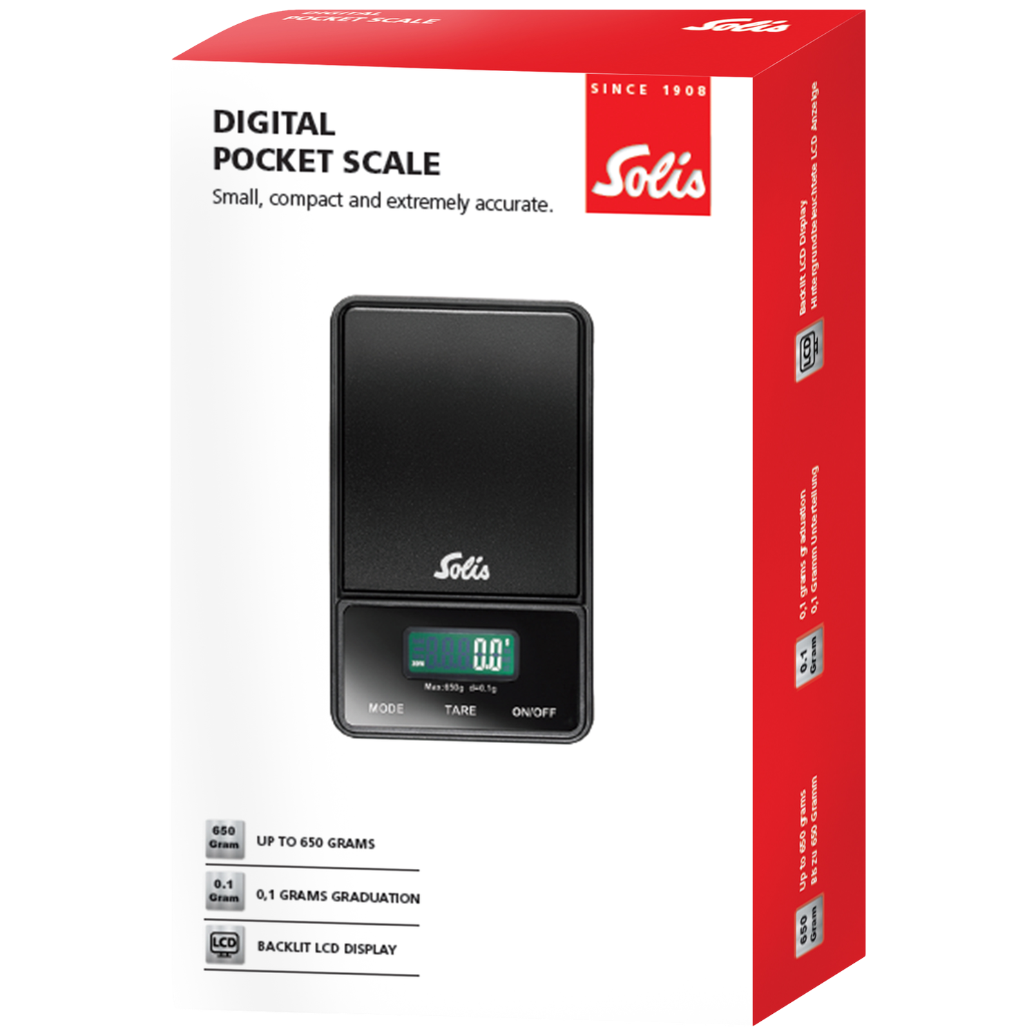 Solis Coffee Digital Scale (type 1030) Keukenweegschaal Zwart