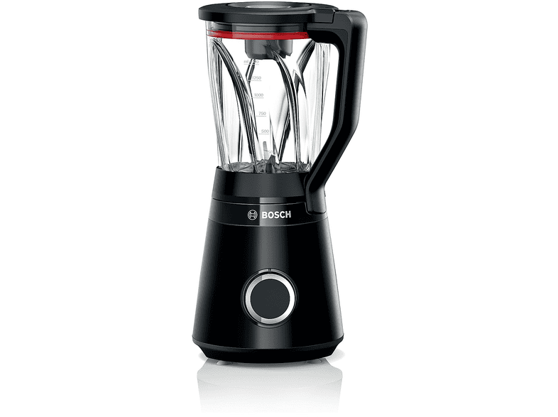 FRULLATORE BOSCH MMB4151B, Potenza 1200 W, Caraffa da 1.5 l, 2 velocità, Tritan, Lama a 4 ali in acciaio inox, Acciaio Nero