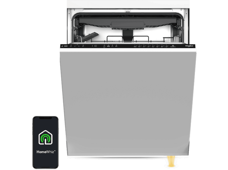 Zmywarka WHIRLPOOL WH6ITB14B1N6LWS PowerClean Pro Autootwieranie drzwi Zdalne sterowanie Zawiasy ślizgowe 14kpl. 60cm