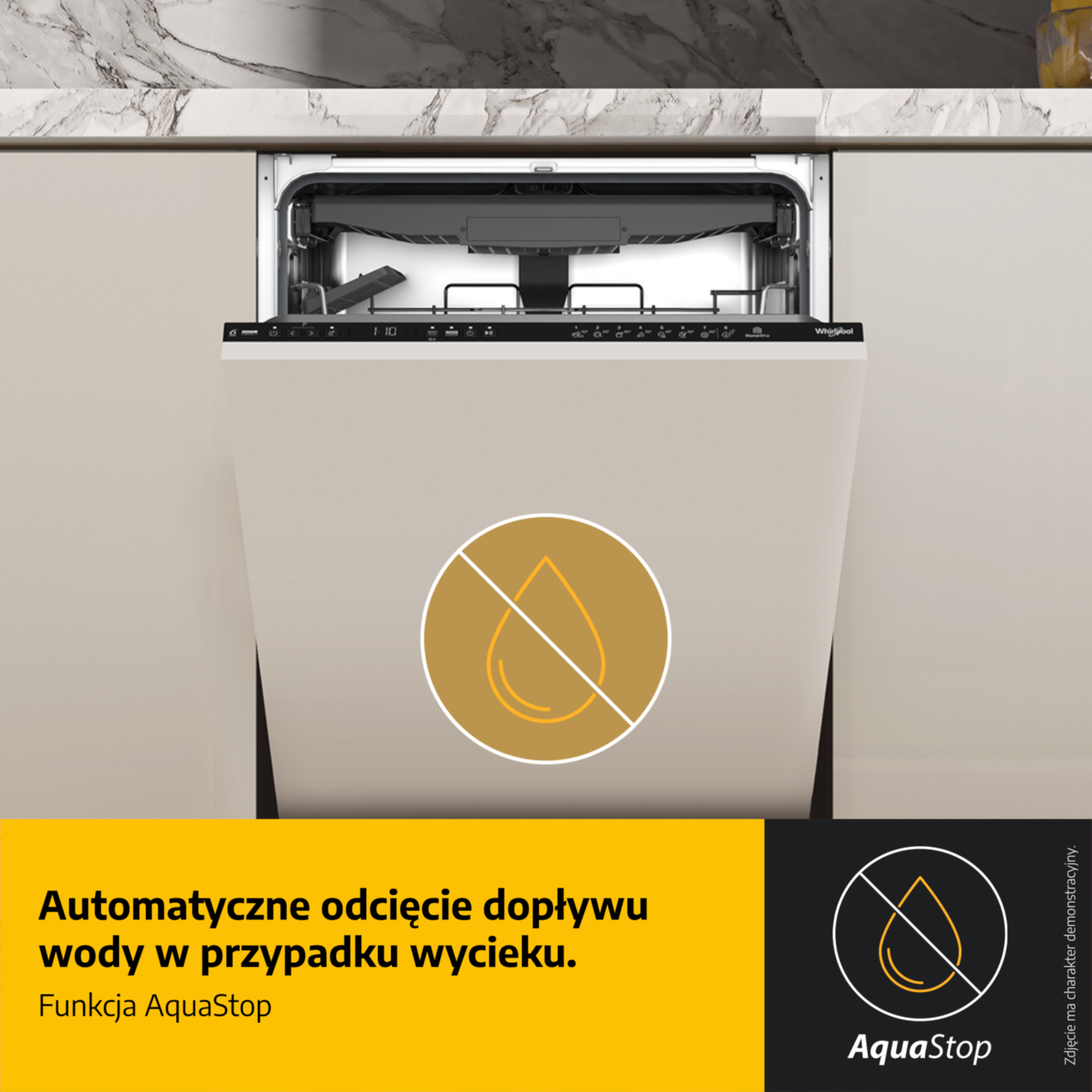 Zmywarka WHIRLPOOL WH6ITB14B1N6LWS PowerClean Pro Autootwieranie drzwi Zdalne sterowanie Zawiasy ślizgowe 14kpl. 60cm