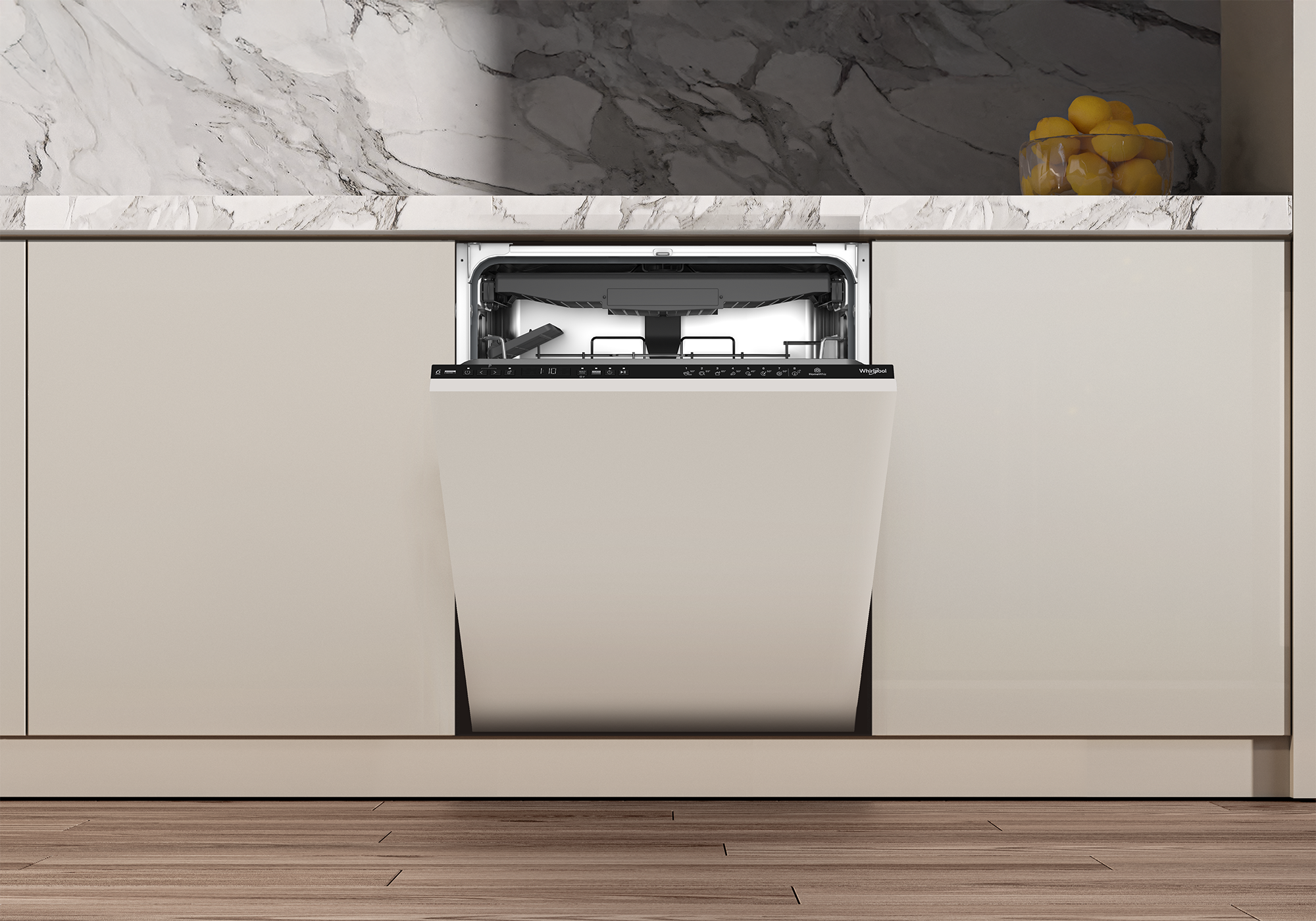 Zmywarka WHIRLPOOL WH6ITB14B1N6LWS PowerClean Pro Autootwieranie drzwi Zdalne sterowanie Zawiasy ślizgowe 14kpl. 60cm