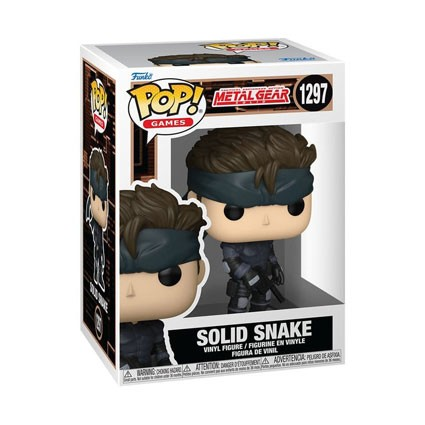 Figura Funko Pop! - Metal Gear: Solid Snake, 10 cm, Vinilo