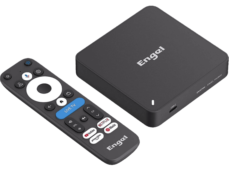Receptor Smart TV - Engel EN1070K, 64 GB, Negro
